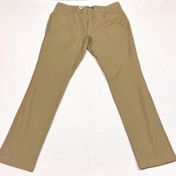Kirkland Signature Pants Mens 38x34 Brown Chino Straight Fit Khaki Business - Picture 1 of 10